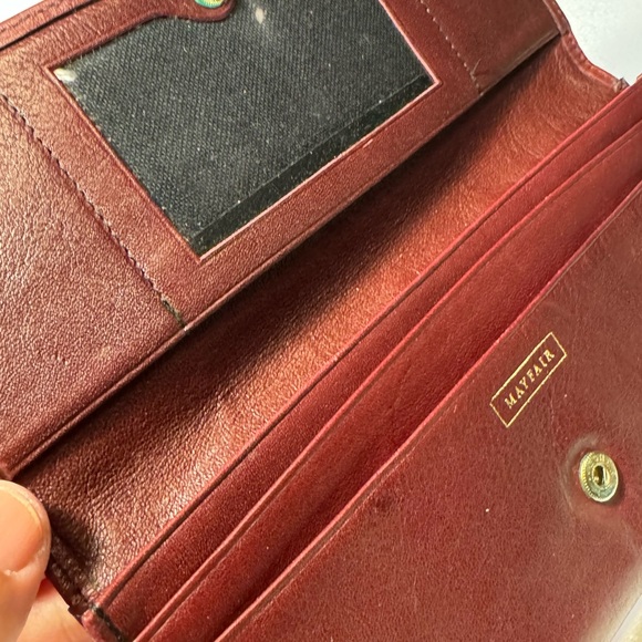 Vintage German Mayfair Supple Brown Leather Women’s Wallet Coin Purse Rare - Picture 9 of 11